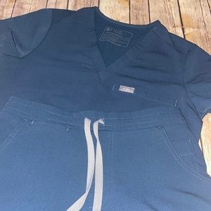 Figs Blue Scrub Set, Size XXS